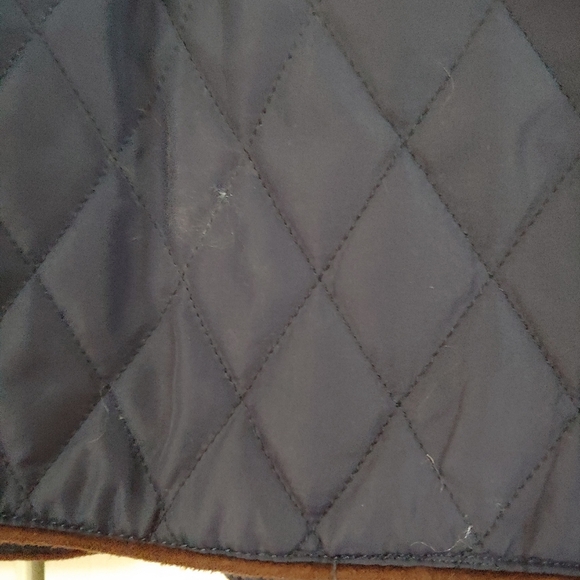 Quilted Jacket with hood Navy Size small - Picture 12 of 12